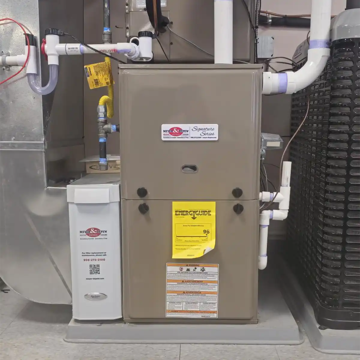 Meyer & Depew Signature Series furnace installation in NJ